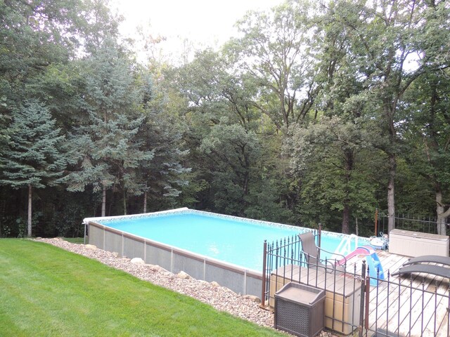 20578 317th St, Farming Twp, MN 56310 - pool featuring a yard and fence