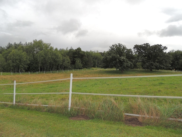 20578 317th St, Farming Twp, MN 56310 - view of yard featuring a rural view, a forest view, and fence
