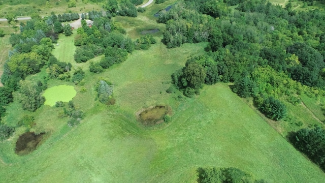 aerial view featuring a rural view