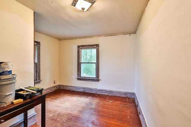 interior space featuring dark hardwood / wood-style floors