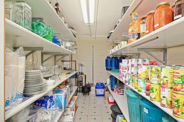 view of pantry