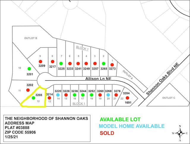 3208 Allison Ln NE, Rochester MN, 55906 land for sale