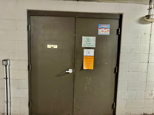 view of utility room