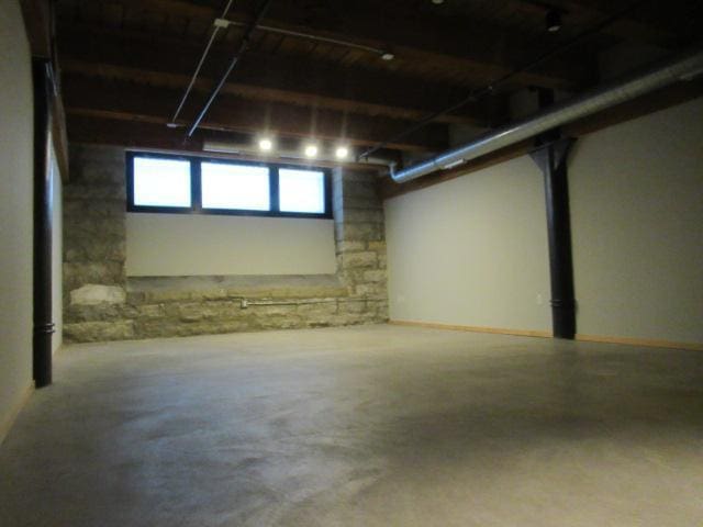 view of basement