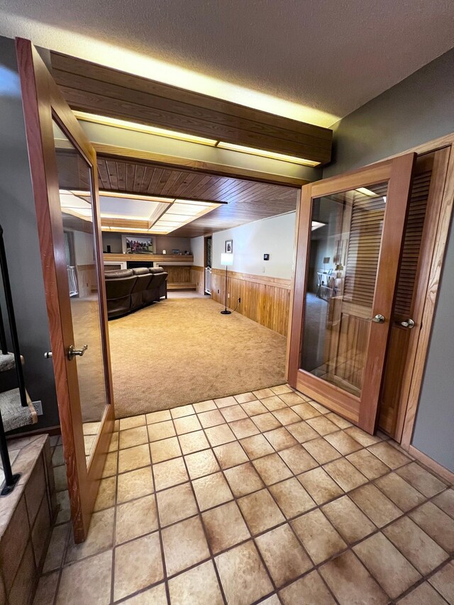 interior space featuring tile patterned floors