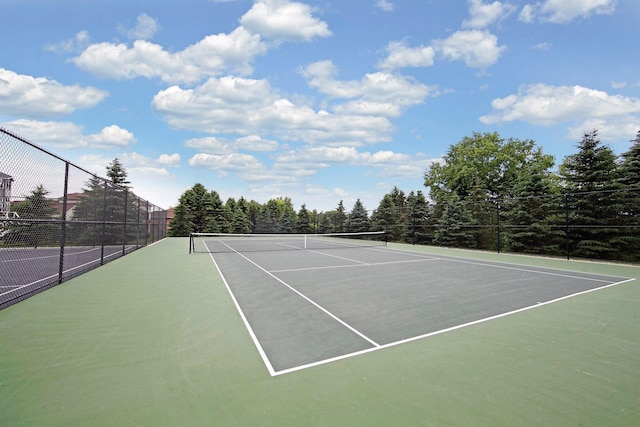 view of tennis court