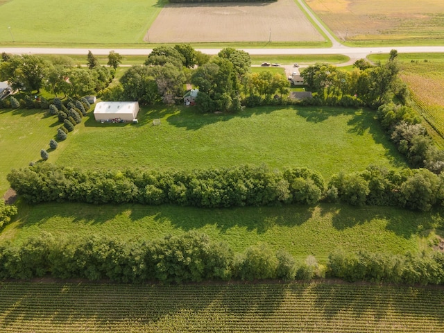 drone / aerial view featuring a rural view