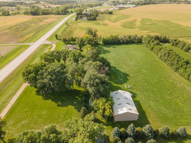 bird's eye view featuring a rural view