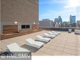 view of patio featuring a city view