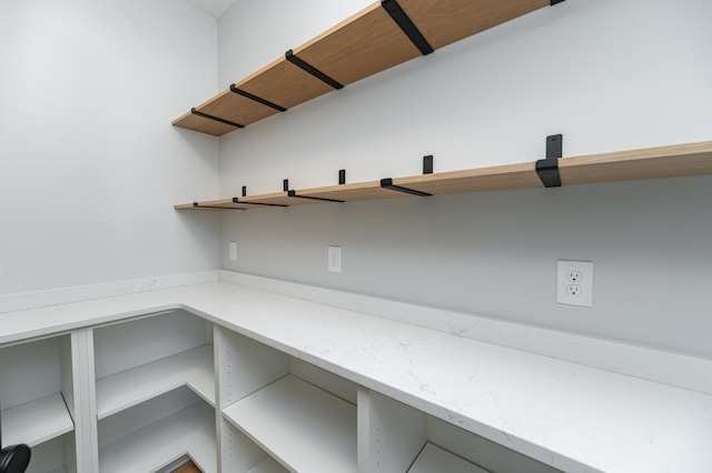 view of storage area