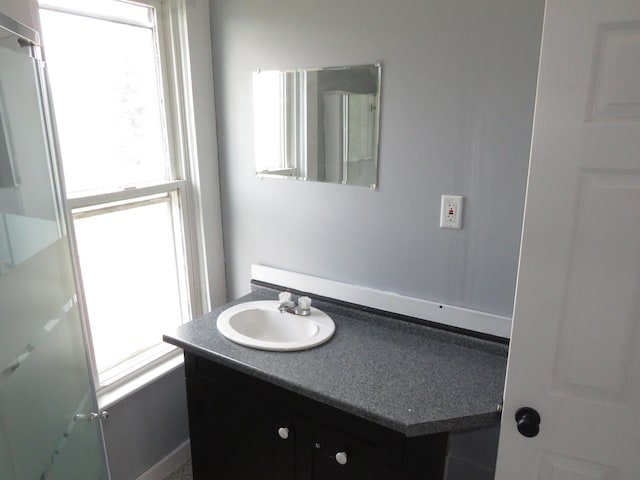 bathroom featuring vanity