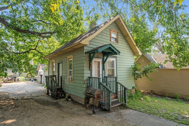 view of bungalow