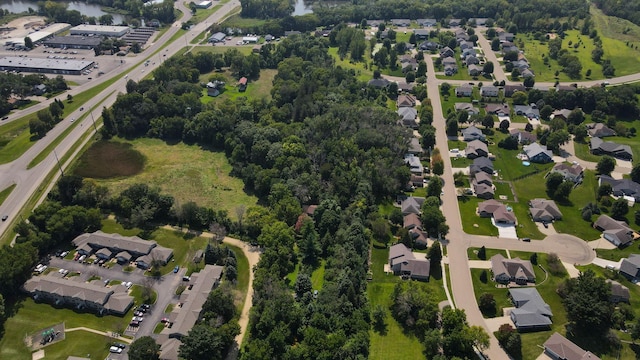 bird's eye view with a residential view