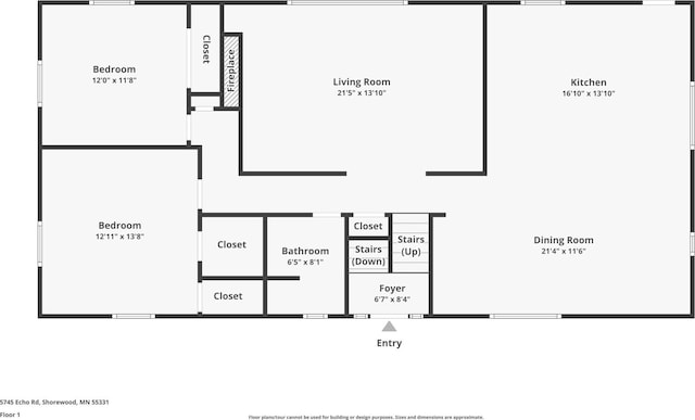 5745 Echo Rd, Excelsior, MN 55331 - view of layout