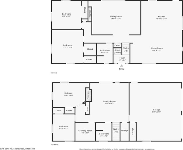 5745 Echo Rd, Excelsior, MN 55331 - view of layout