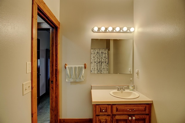 bathroom featuring vanity