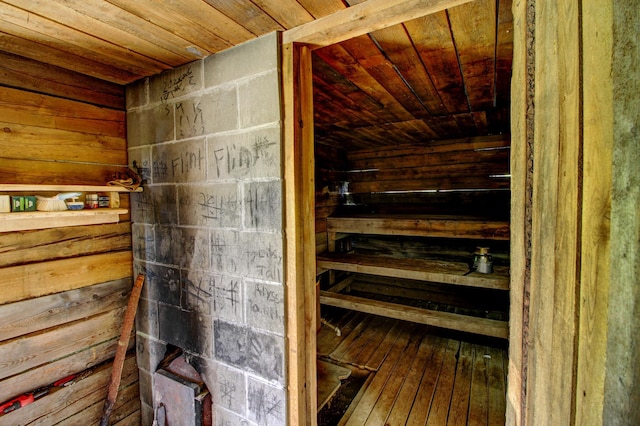 view of sauna / steam room