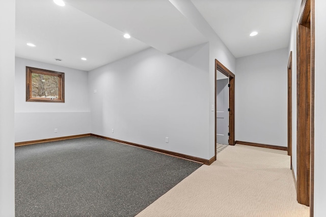 spare room featuring carpet flooring