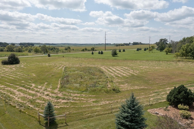 exterior space featuring a rural view