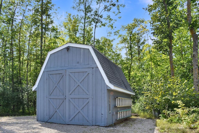 view of outdoor structure