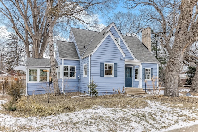 view of front of home