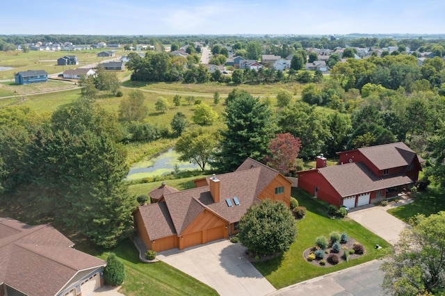 birds eye view of property featuring a residential view