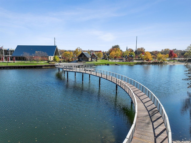 view of water feature