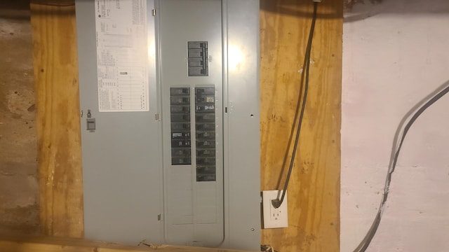 utility room featuring electric panel