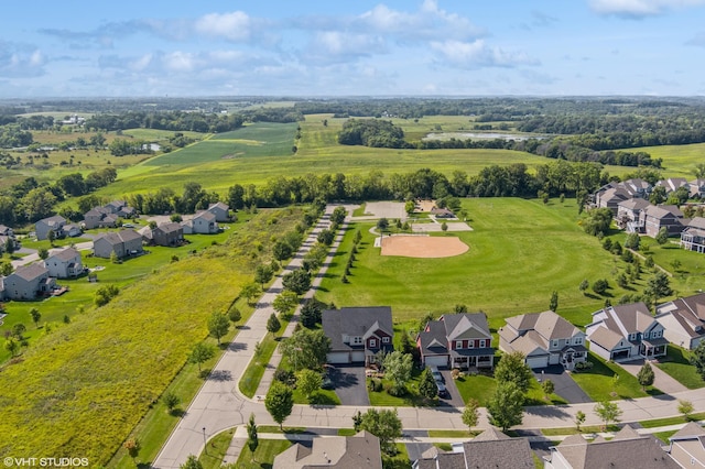 birds eye view of property featuring a residential view