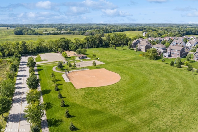 bird's eye view featuring a residential view