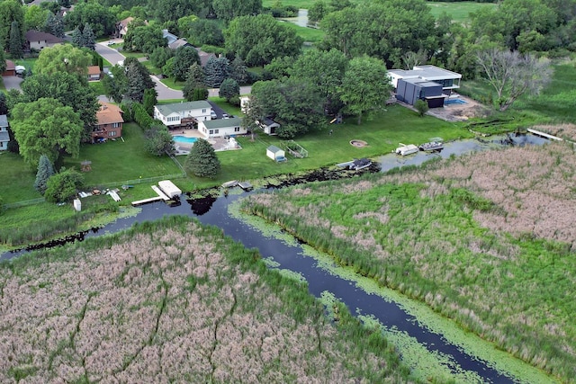10873 69th Ave N, Maple Grove, MN 55369 - aerial view of property and surrounding area with a nearby body of water