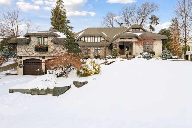 view of front of home featuring a garage