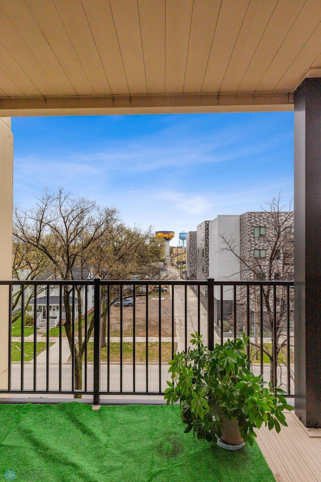 view of balcony