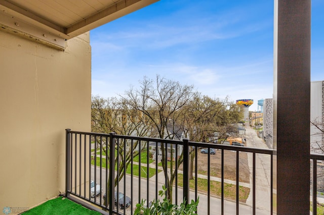 view of balcony