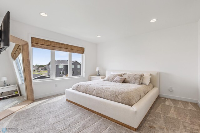 bedroom featuring carpet flooring