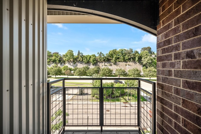 view of balcony