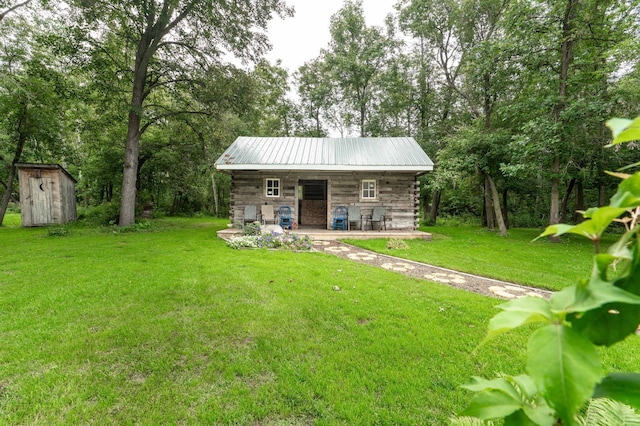 view of shed