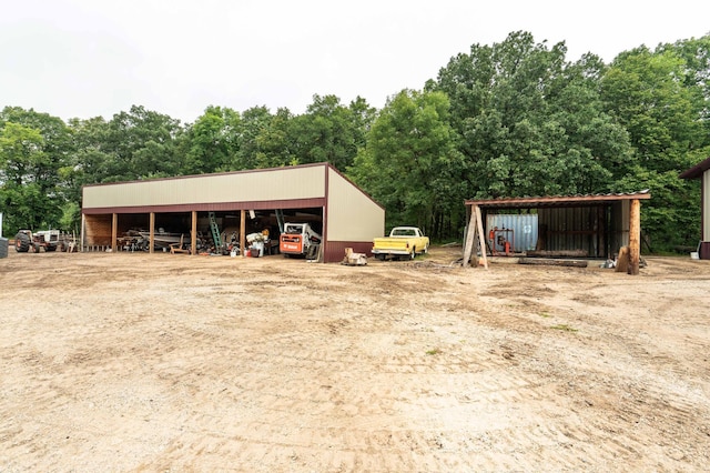 view of pole building with a carport