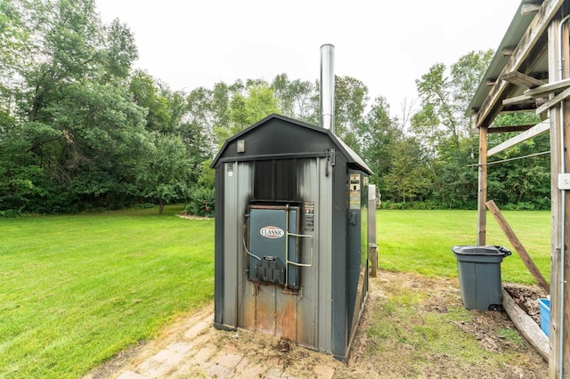 view of shed