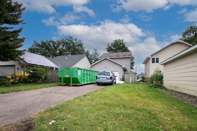 exterior space featuring a front lawn