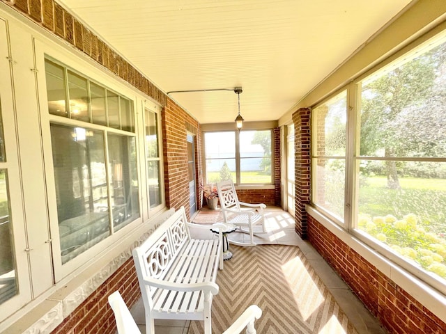 sunroom / solarium with plenty of natural light