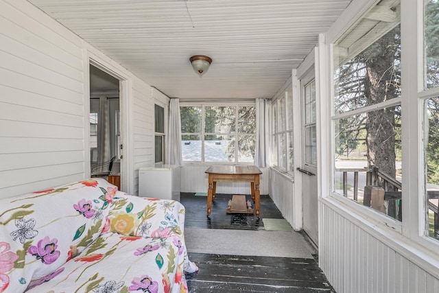 view of sunroom / solarium