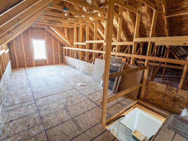 view of attic