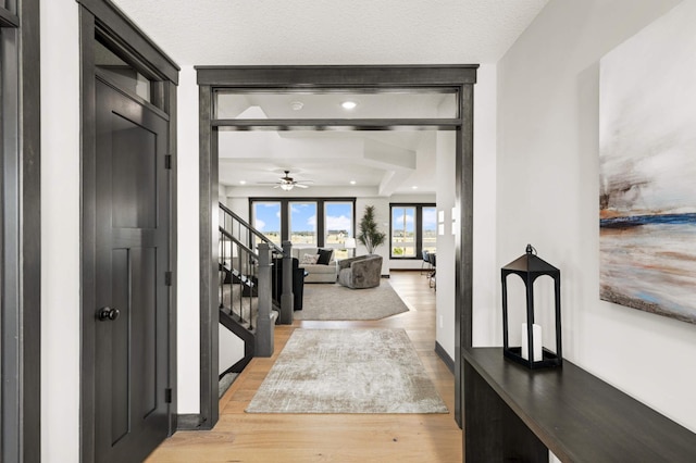 1105 136th St E, Rosemount, MN 55068 - hall featuring stairs and light wood-style flooring
