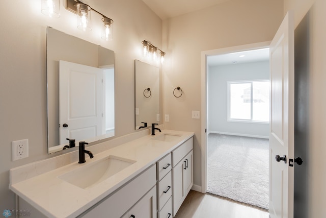 bathroom with vanity