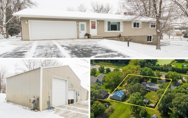 view of front of house featuring a garage