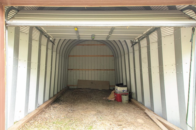 storage featuring a garage