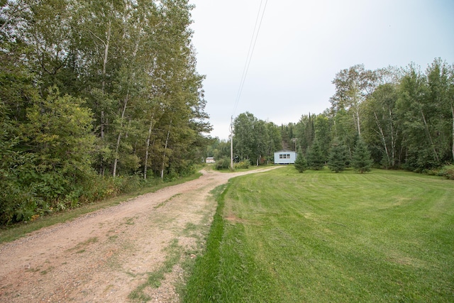 view of street with a view of trees