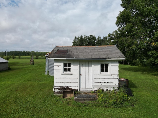 view of shed