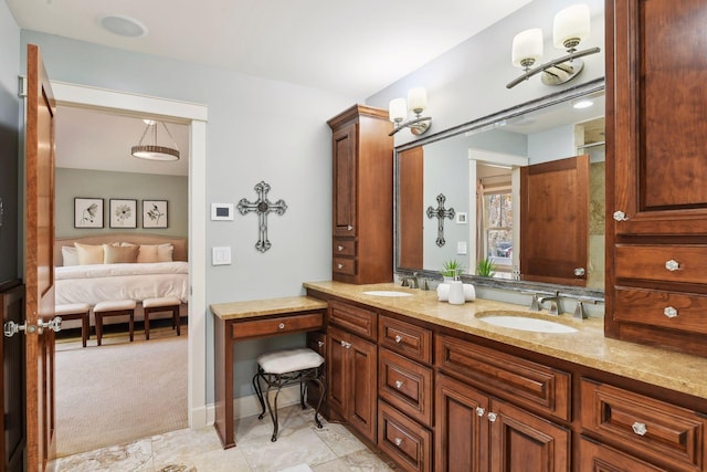 bathroom with vanity